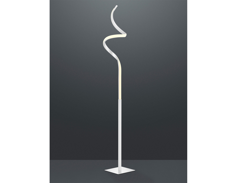 Dimmbare LED Stehlampe COURSE Weiß, Höhe 145cm, Licht neutralweiß