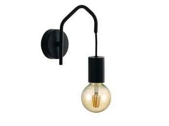 Außergewöhnliche LED Wandlampe Schwarz - minimalistische Designerlampe