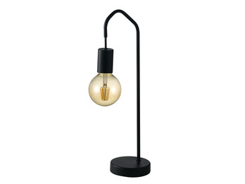 Außergewöhnliche LED Tischlampe schwarz - minimalistische Designerlampe