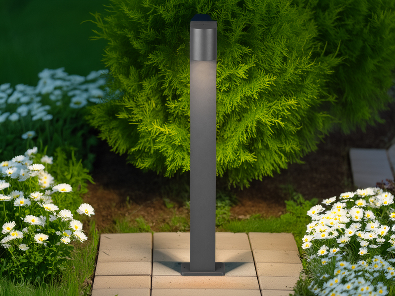 LED Wegeleuchte in Anthrazit, Höhe 100cm, IP44