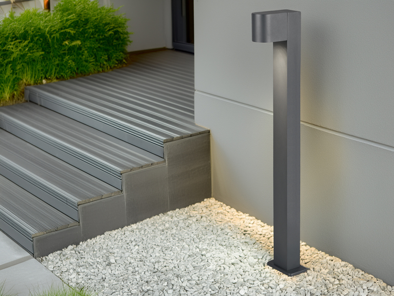 LED Wegeleuchte in Anthrazit, Höhe 100cm, IP44