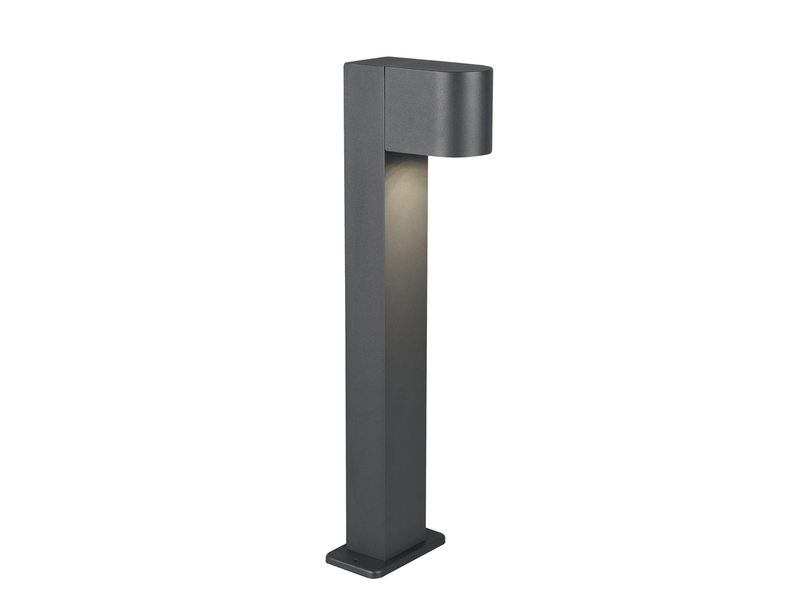 Pollerleuchte Downlight aus Aluminium Anthrazit inklusive GU10 LED, Höhe 50cm