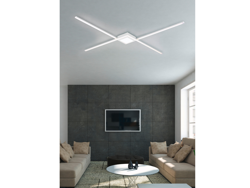 Wertvoll Moderne LED Deckenleuchte Leuchten aus TRIO dem Hause