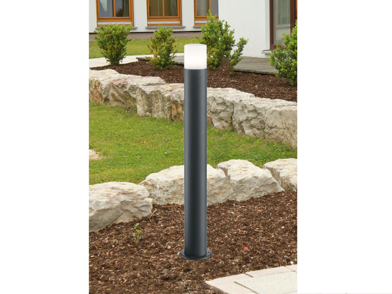 Pollerleuchte HOOSIC Wegeleuchte aus Aluminium in Anthrazit, Höhe 80 cm