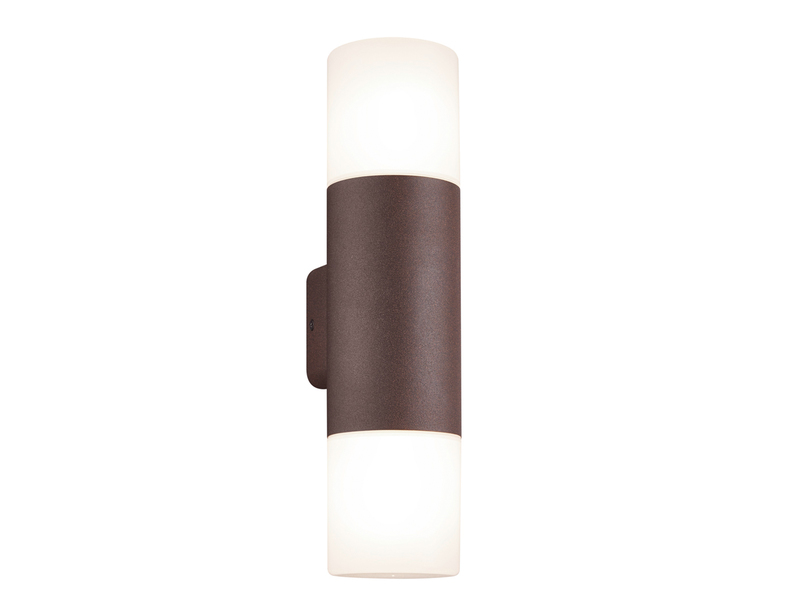 LED Außenwandleuchte Up and Down in Rostoptik E27, Höhe 33cm