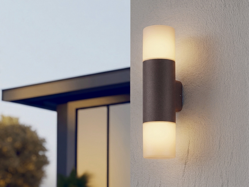 LED Außenwandleuchte Up and Down in Rostoptik E27, Höhe 33cm