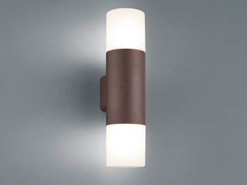 LED Außenwandleuchte Up and Down in Rostoptik E27, Höhe 33cm