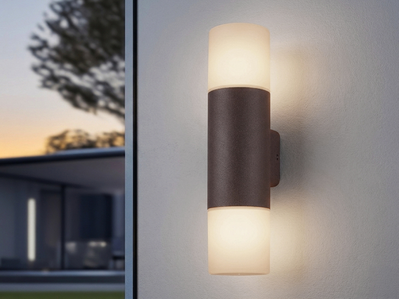 LED Außenwandleuchte Up and Down in Rostoptik E27, Höhe 33cm