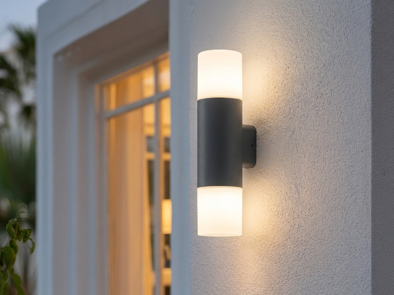 LED Außenwandleuchte Up and Down in Anthrazit E27, Höhe 33cm