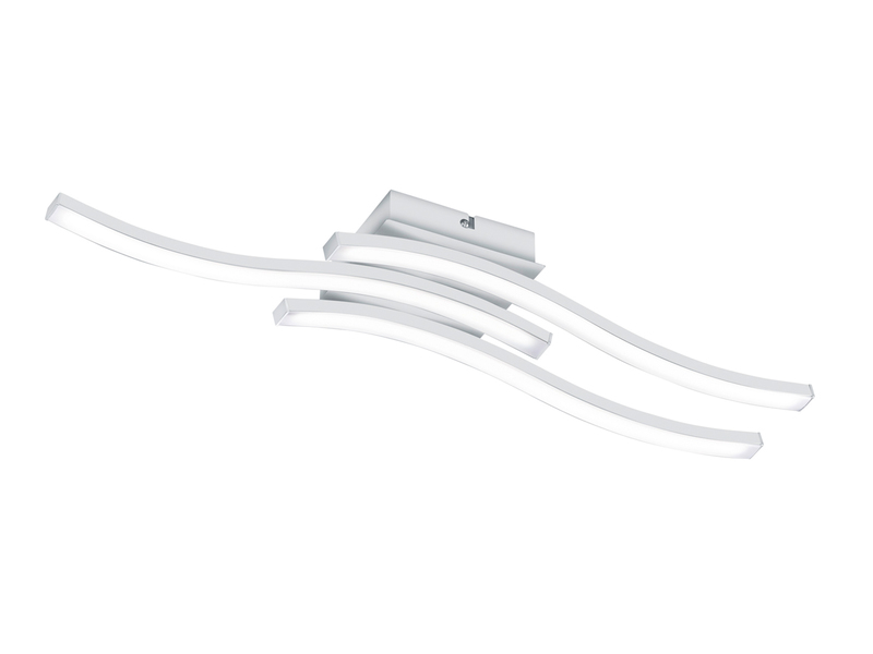 LED Deckenleuchte ROUTE Metall Weiß, Breite 56cm, Neutralweiß