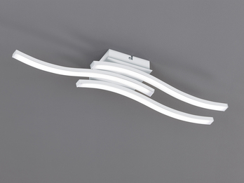 LED Deckenleuchte ROUTE Metall Weiß, Breite 56cm, Neutralweiß