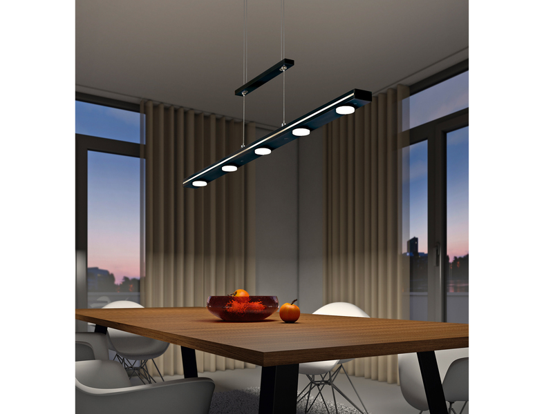 Höhenverstellbare LED Pendelleuchte Dimmer 4-fach mit Touch