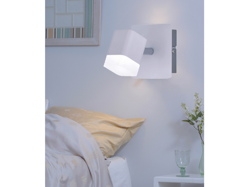 2er SET LED Wand- & Deckenstrahler Weiß matt, Breite 10cm