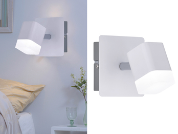 LED Wand- & Deckenstrahler 2er SET 1 flammig schwenkbar Weiß matt 10x10xcm