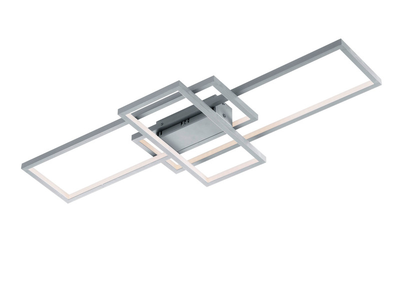 Multifunktions WIZ LED Deckenleuchte THIAGO Silber 104 cm lang mit Fernbedienung