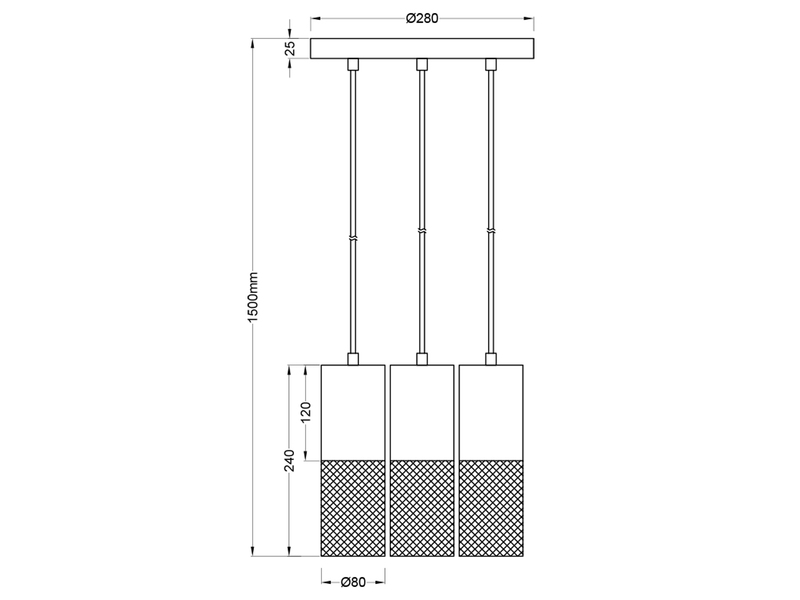 LED Pendellampe 3 Draht Lampenschirme in Schwarz & Holzfassungen