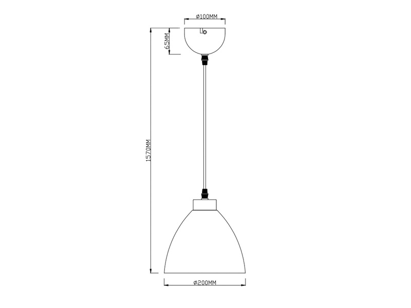 LED Pendelleuchte mit Glas Lampenschirm in Weiß, Ø 20cm