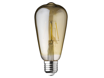 E27 Filament LED - 3 Watt, 300 Lumen, warmweiß, Ø6,5cm - extern dimmbar