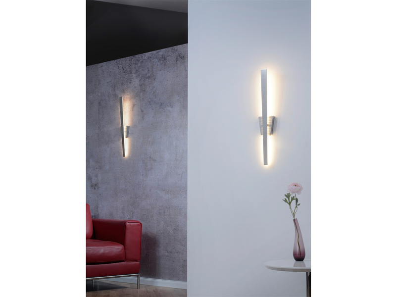 Flache LED Wandleuchte ZITA Schwarz - indirekte Wandbeleuchtung 60cm lang