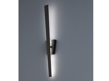 Flache LED Wandleuchte ZITA Schwarz - indirekte Wandbeleuchtung 60cm lang