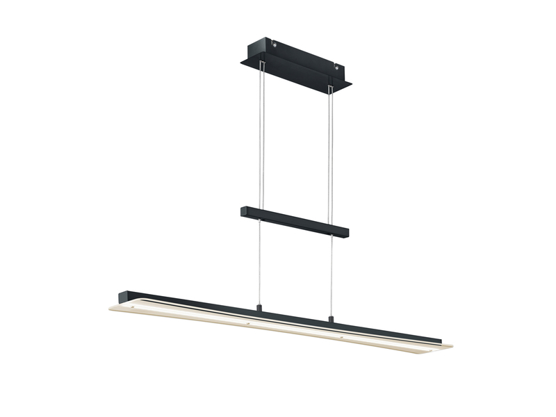 LED Pendelleuchte SMASH Schwarz dimmbar & höhenverstellbar bis 150cm, B: 100cm