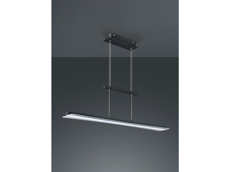 LED Pendelleuchte SMASH Schwarz dimmbar & höhenverstellbar bis 150cm, B: 100cm
