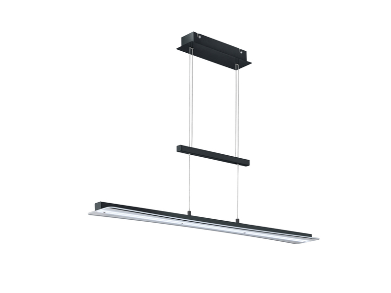 LED Pendelleuchte SMASH Schwarz dimmbar & höhenverstellbar bis 150cm, B: 100cm