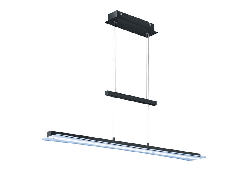LED Pendelleuchte SMASH Schwarz dimmbar & höhenverstellbar bis 150cm, B: 100cm
