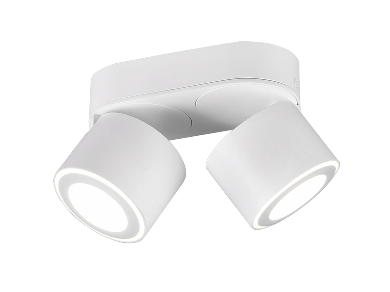 LED Deckenstrahler TAURUS 2-flammig Weiß, Breite 18cm
