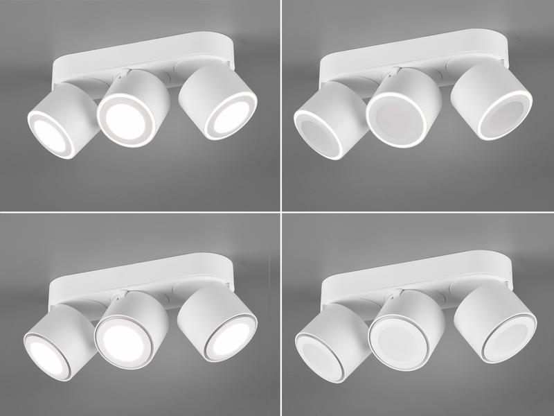 LED Deckenstrahler TAURUS 3-flammig Weiß, Breite 27,3cm