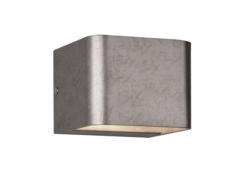 LED Wandleuchte MELVIN Up and Down Light Silber in 3 Stufen dimmbar