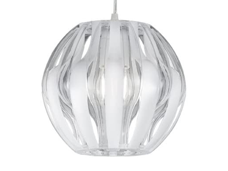 LED Pendelleuchte Kugel Lampenschirm Weiß matt Ø 30cm dimmbar Esstischlampen 