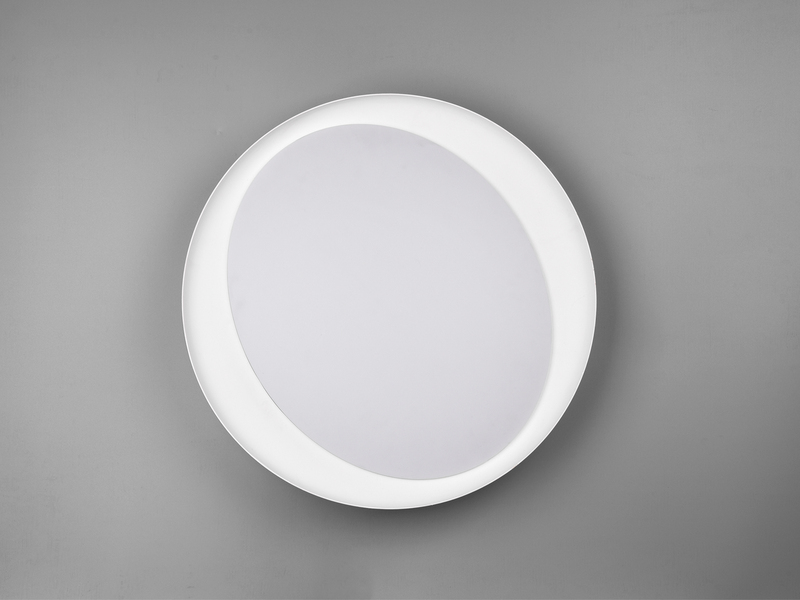 LED Deckenleuchte ZETA Grau mit Fernbedienung dimmbar & Tageslicht Ø 48cm