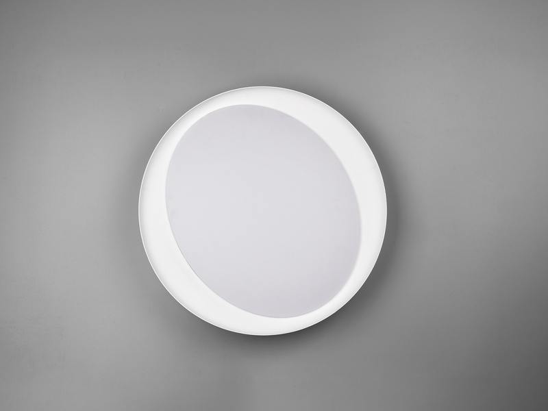 LED Deckenleuchte ZETA Grau mit Fernbedienung dimmbar & Tageslicht Ø 48cm