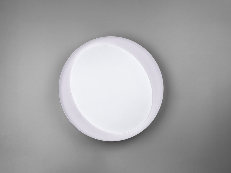LED Deckenleuchte ZETA Grau mit Fernbedienung dimmbar & Tageslicht Ø 48cm