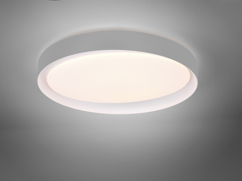 LED Deckenleuchte ZETA Grau mit Fernbedienung dimmbar & Tageslicht Ø 48cm