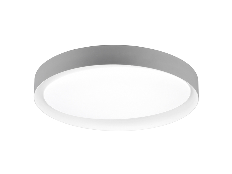 LED Deckenleuchte ZETA Grau mit Fernbedienung dimmbar & Tageslicht Ø 48cm