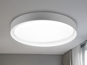 LED Deckenleuchte ZETA mit Fernbedienung dimmbar, 2700 - 6500 Kelvin, Grau Ø48cm