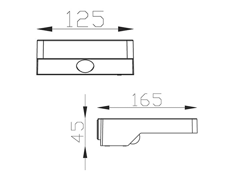 LED Solar Wandleuchte Außenleuchte FOMOSA mit Bewegungsmelder Anthrazit