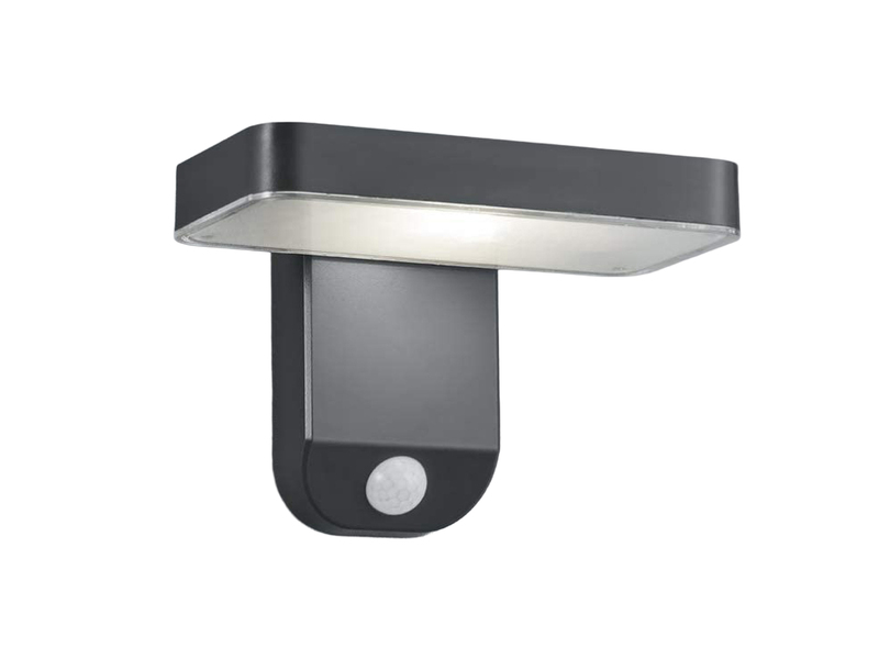 LED Solar Wandleuchte Außenleuchte ESQUEL mit Bewegungsmelder in Anthrazit