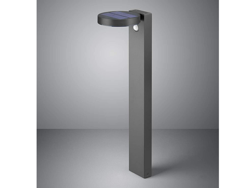 LED Solar Wegeleuchte Außenleuchte POSADAS in Anthrazit, Bewegungsmelder, 60cm