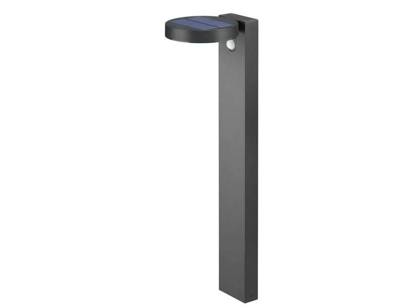 LED Solar Wegeleuchte Außenleuchte POSADAS in Anthrazit, Bewegungsmelder, 60cm