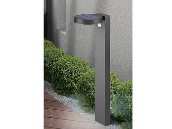 LED Solar Wegeleuchte Außenleuchte POSADAS in Anthrazit, Bewegungsmelder, 60cm