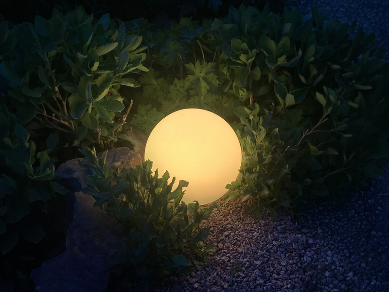 Garten Solarkugel MELO mit Fernbedienung dimmbar & Farbwechsel Ø 20cm