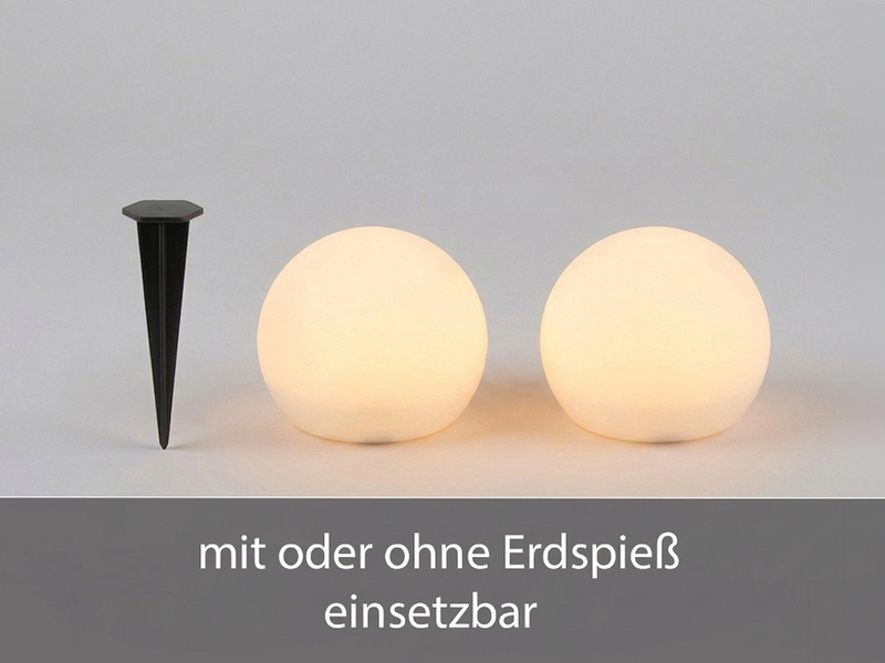 Garten Solarkugel MELO mit Fernbedienung dimmbar & Farbwechsel Ø 20cm