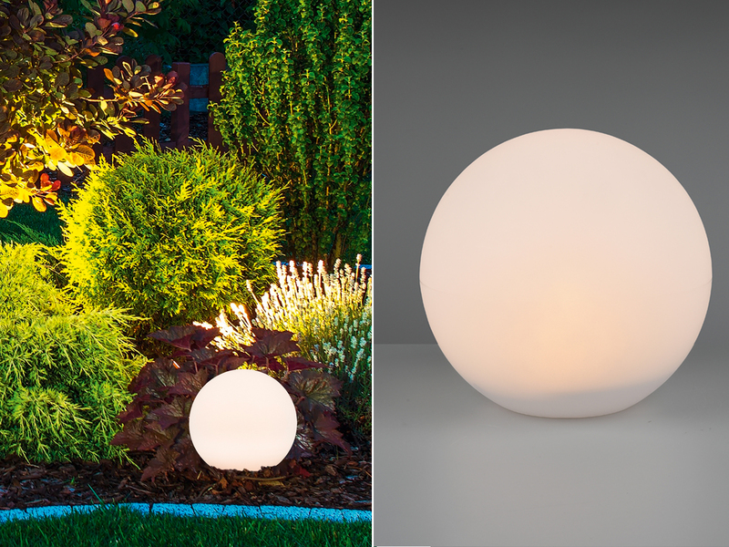 Garten Solarkugel MELO mit Fernbedienung, Farbwechsel & Erdspieß Ø 30cm