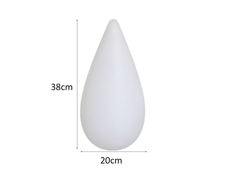Akku Tischlampe PALMAS per USB aufladbar für Innen & Außen, Höhe 38cm