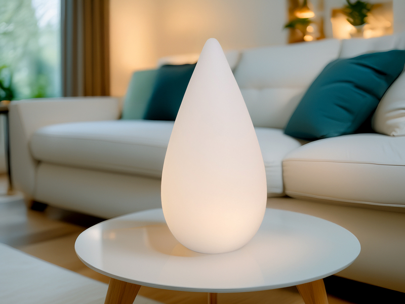 Akku Tischlampe PALMAS per USB aufladbar für Innen & Außen, Höhe 38cm