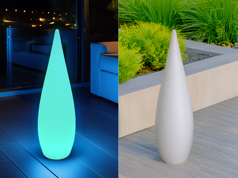 Akku Bodenlampe PALMAS per USB aufladbar für Innen & Außen, Höhe 80cm