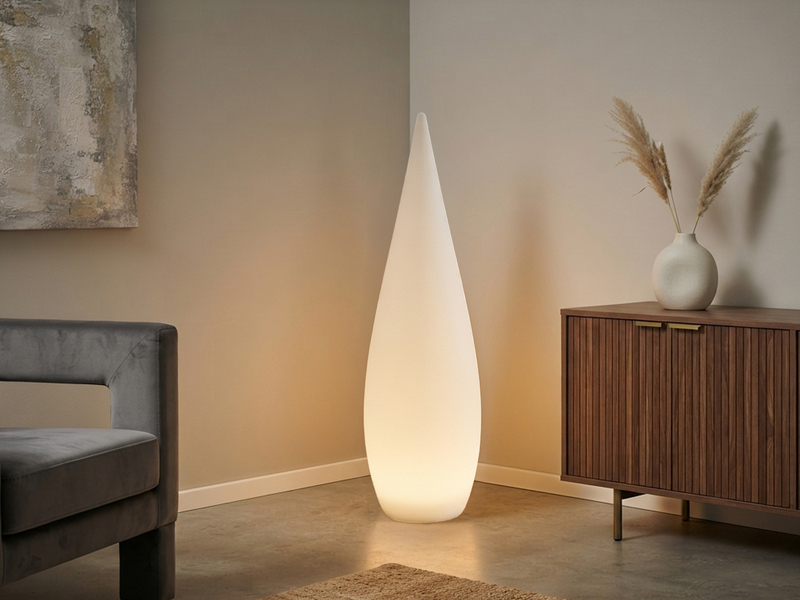 Akku Bodenlampe PALMAS per USB aufladbar für Innen & Außen, Höhe 80cm